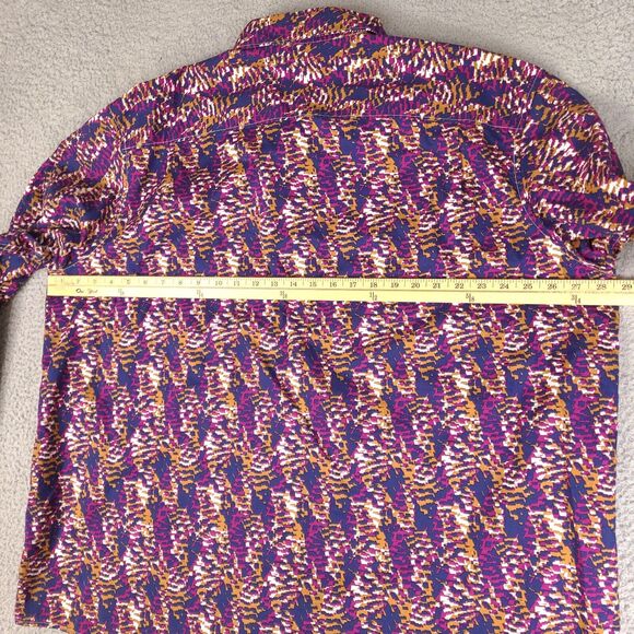 Claiborne Shirt Mens XXL Abstract Stretch Long Sleeve Button Down Designer - Picture 11 of 15